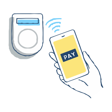 地域PAY使用イラスト